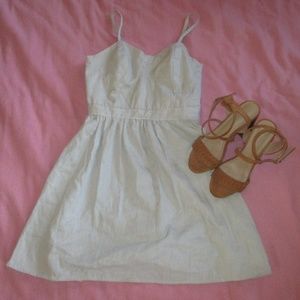 Mossimo White & Gray Pinstripe Dress